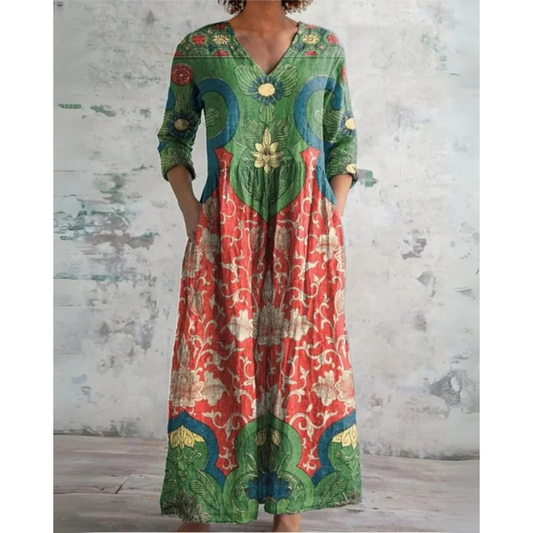 Emery Vintage Floral Maxi Dress