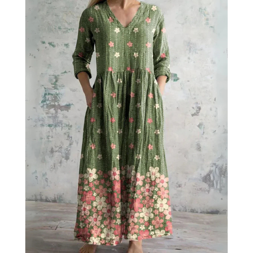 Emery Vintage Floral Maxi Dress