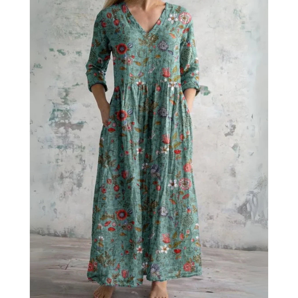 Emery Vintage Floral Maxi Dress