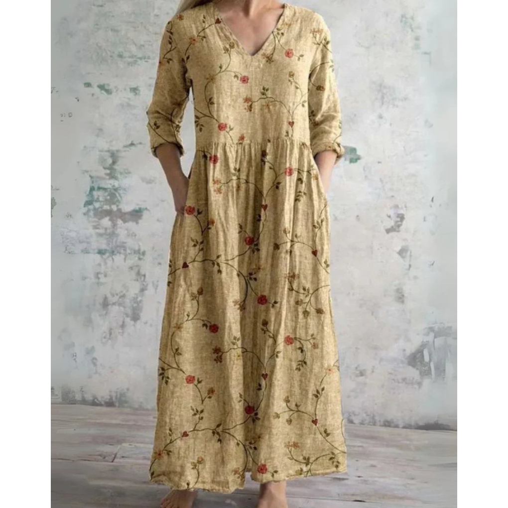Emery Vintage Floral Maxi Dress