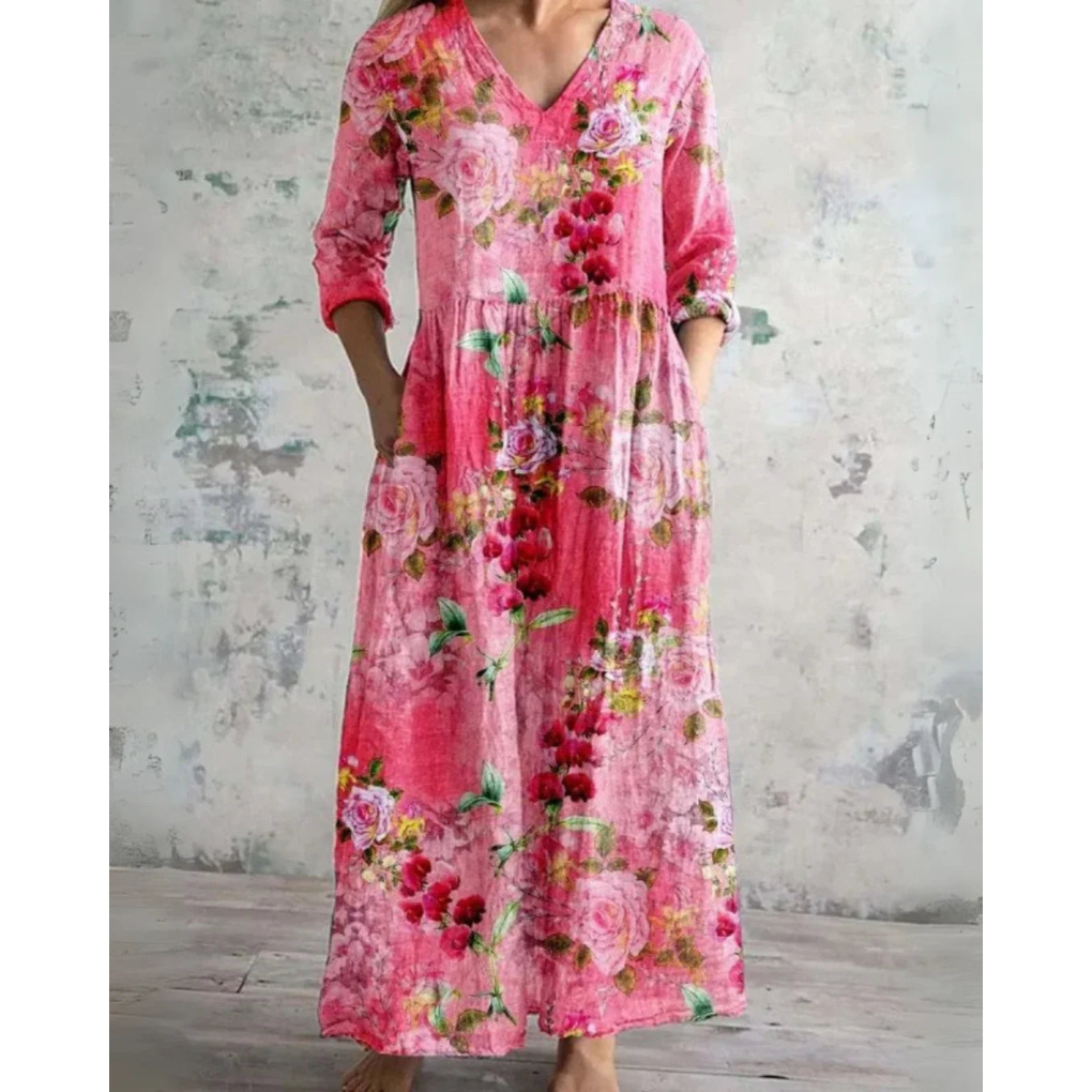 Emery Vintage Floral Maxi Dress
