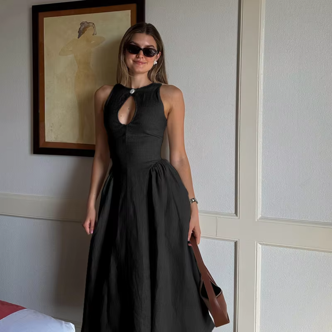 Giulia Linen Dress with 2 handy pockets
