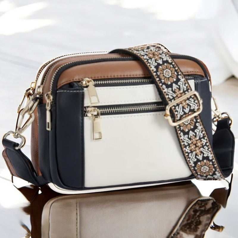 Selena Refined Leather Shoulder Bag