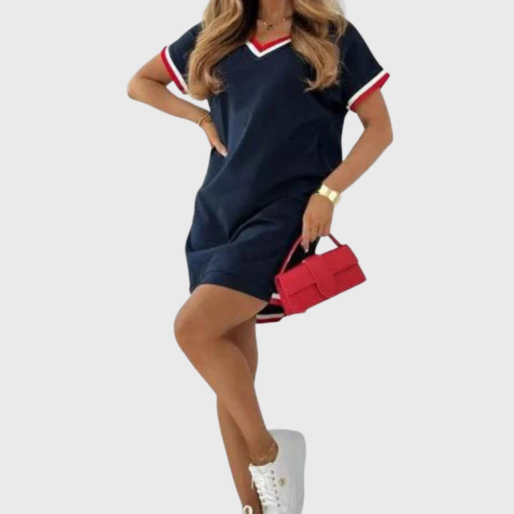 Luna Short-Sleeve Everyday Dress