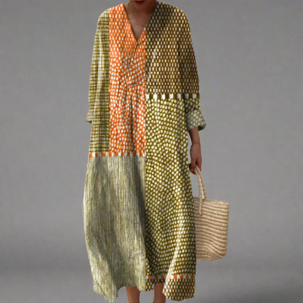 Keily Elegant Geometric Dress