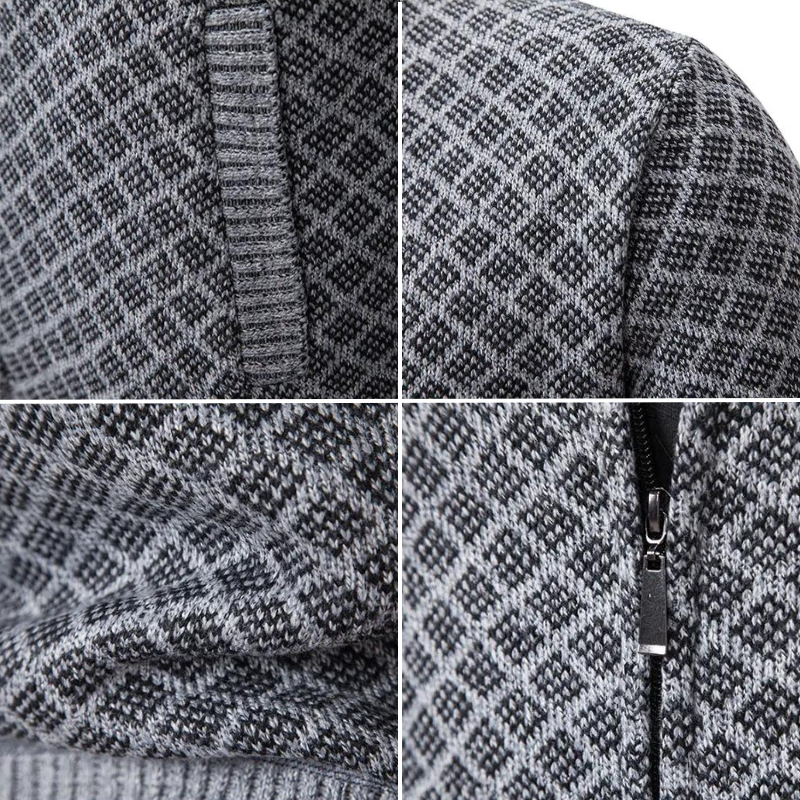 Sebastian- Knitted Jacquard Sweater