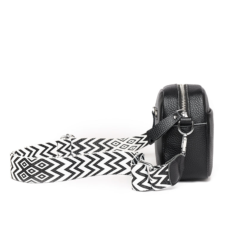 Nadia - Leather shoulder bag for women 1+1 FREE