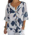 Talia Floral Button Top