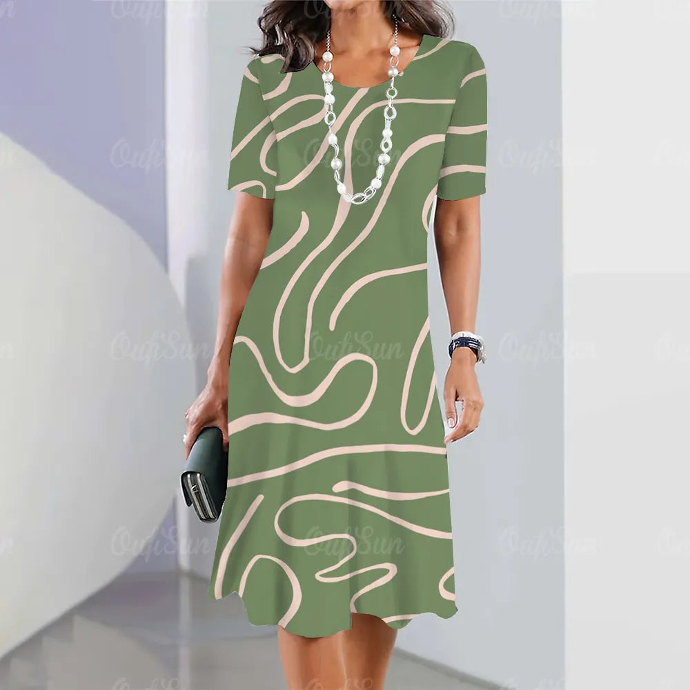 Sheila - Stylish Dress with Elegant Colour Patterns