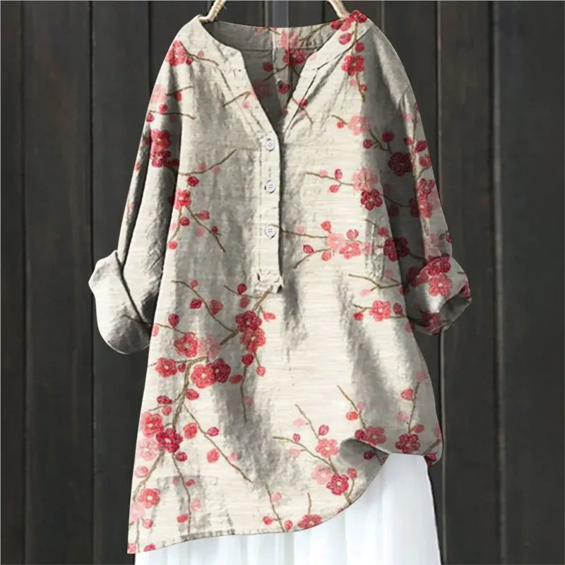 Iverly Casual Floral Blouse