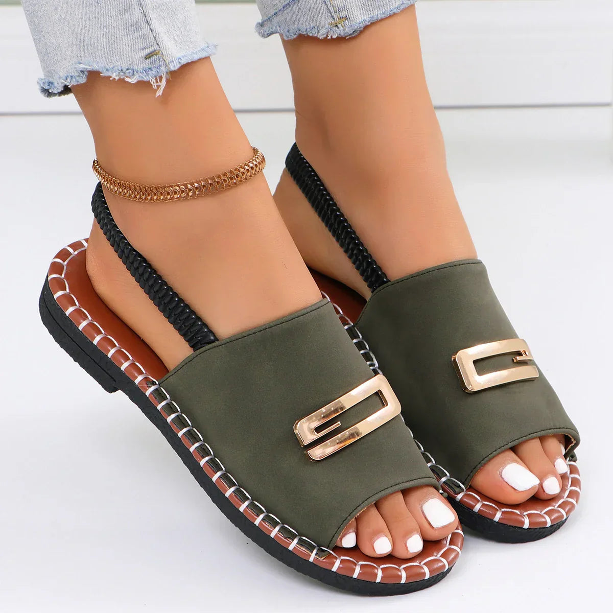 Liora Orthopaedic Wedge Heel Sandals