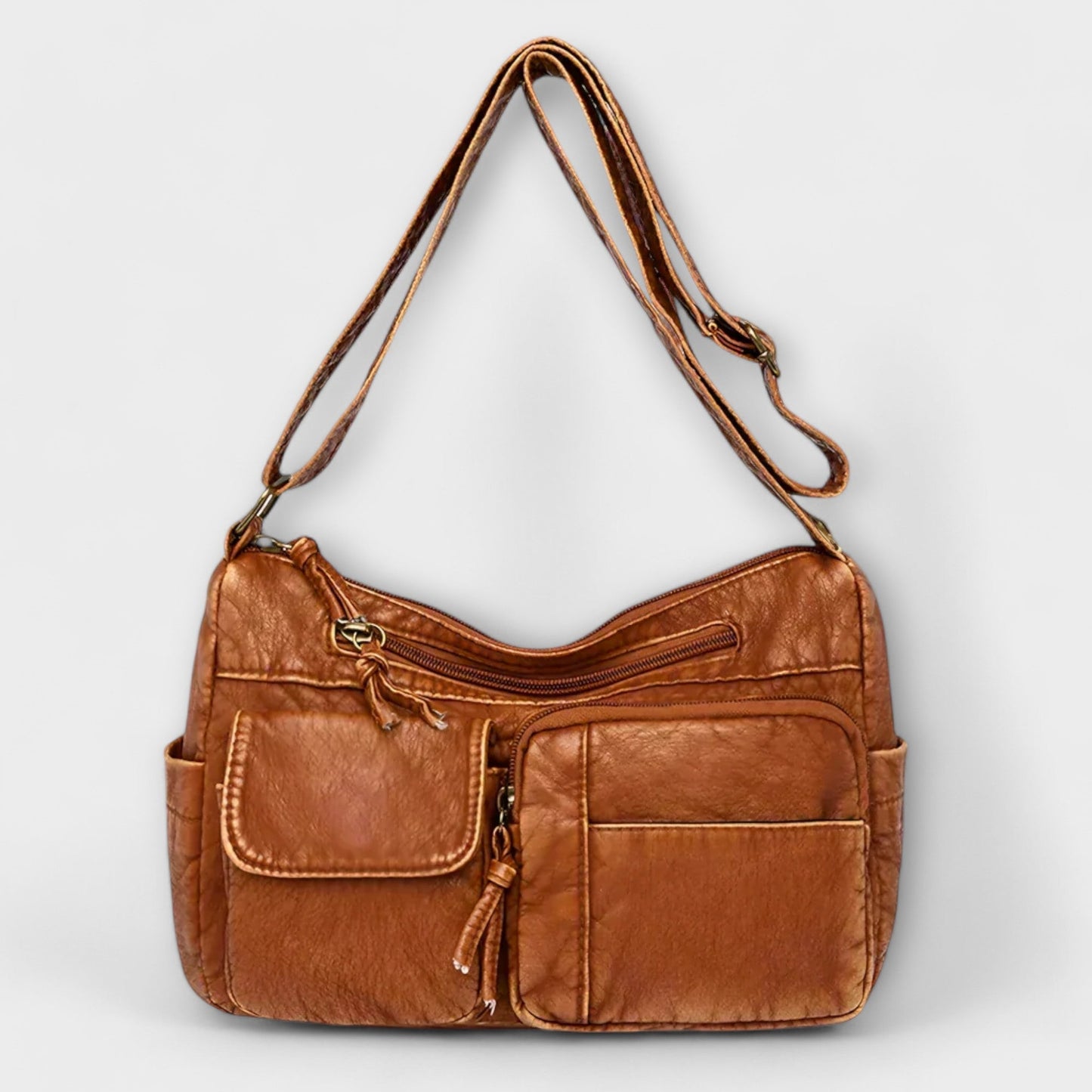 Sharon Old-School Leather Bag