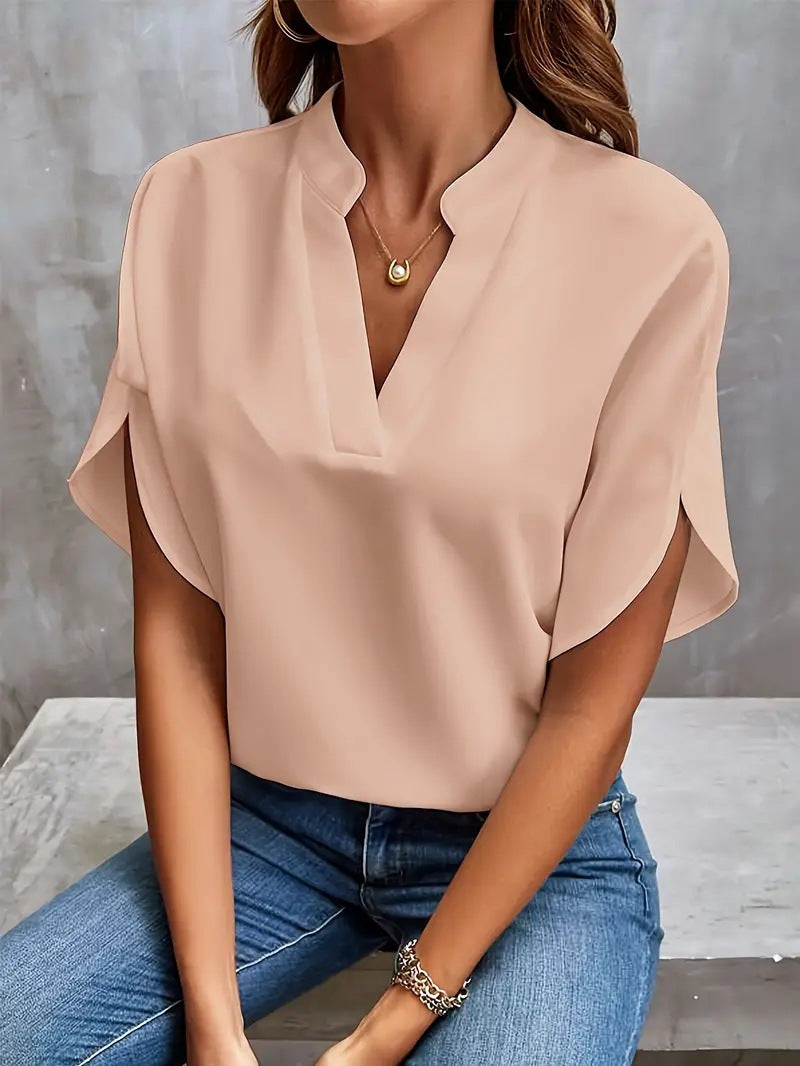 Layla Classic V-Neck Blouse