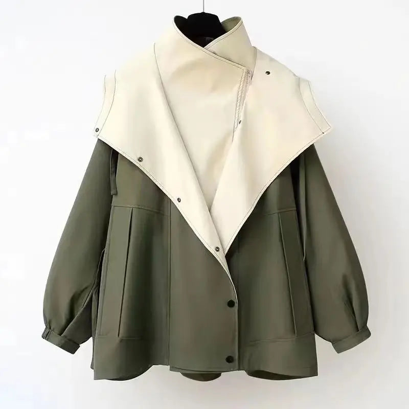 Xiandra Trendy Hooded Windbreaker Coat