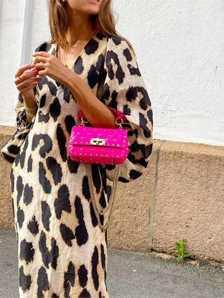 Milya Leopard Print Dress