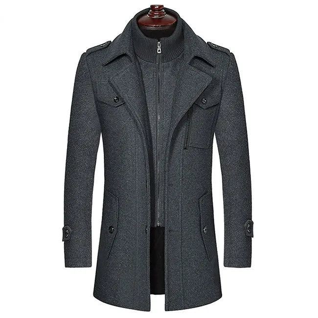 Juliano Luxury Virgin Wool Overcoat