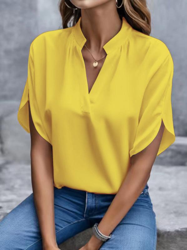 Layla Classic V-Neck Blouse