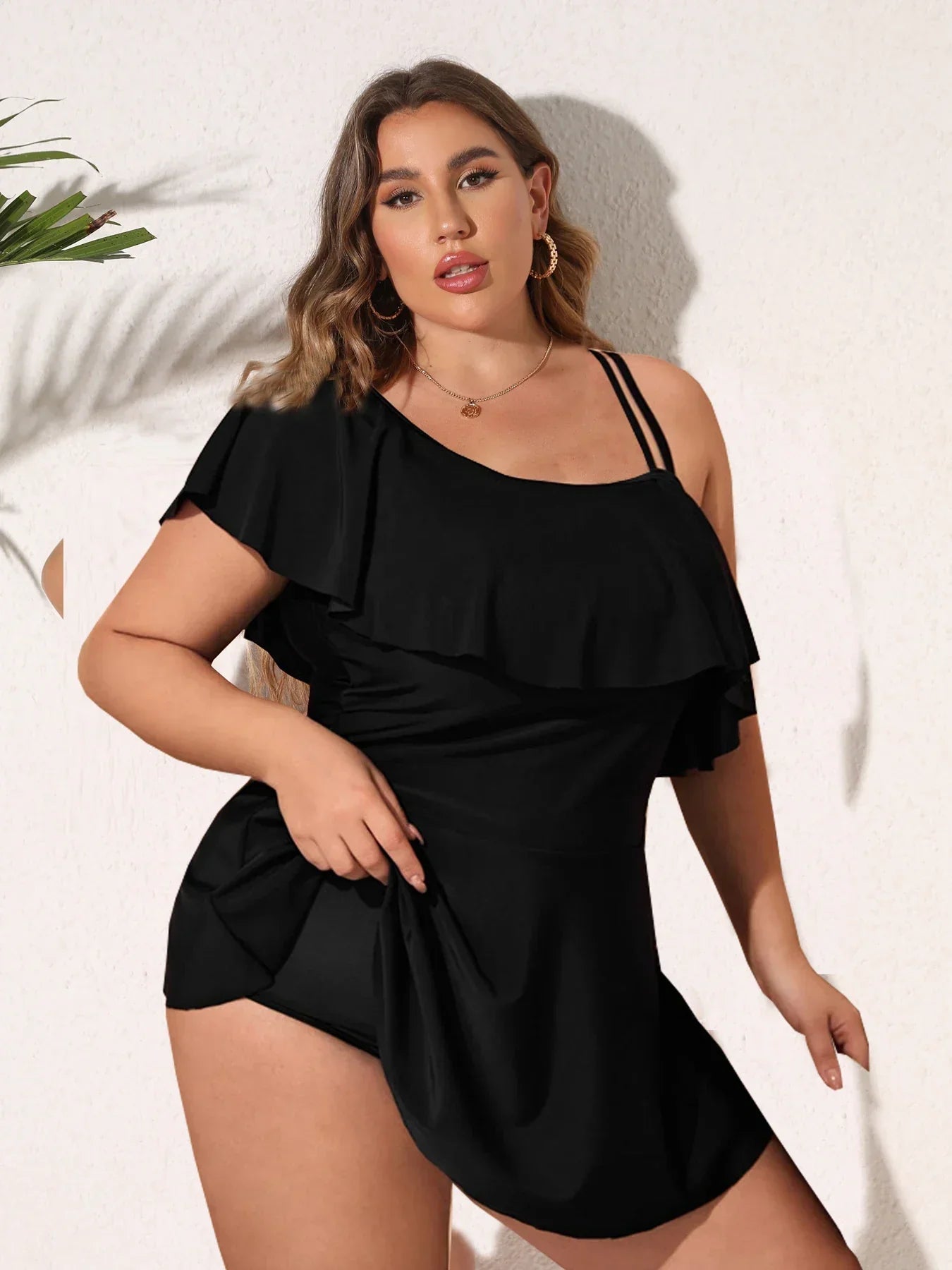 Docia Ruffle Plus-Size Bikini