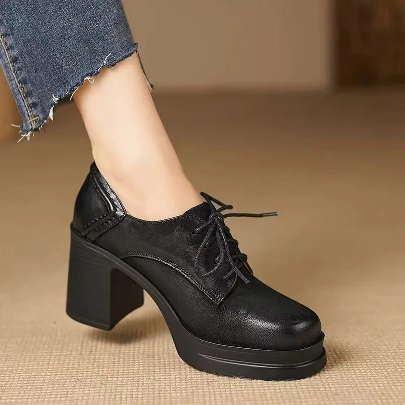 Cleo Classic Stylish Lace-Up Heels