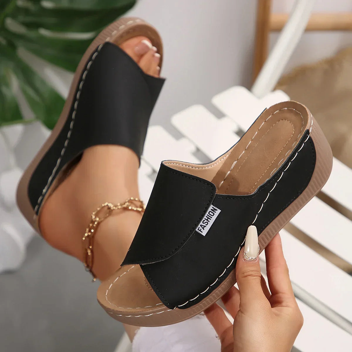 Harper Orthopaedic Wedge Heel Sandals