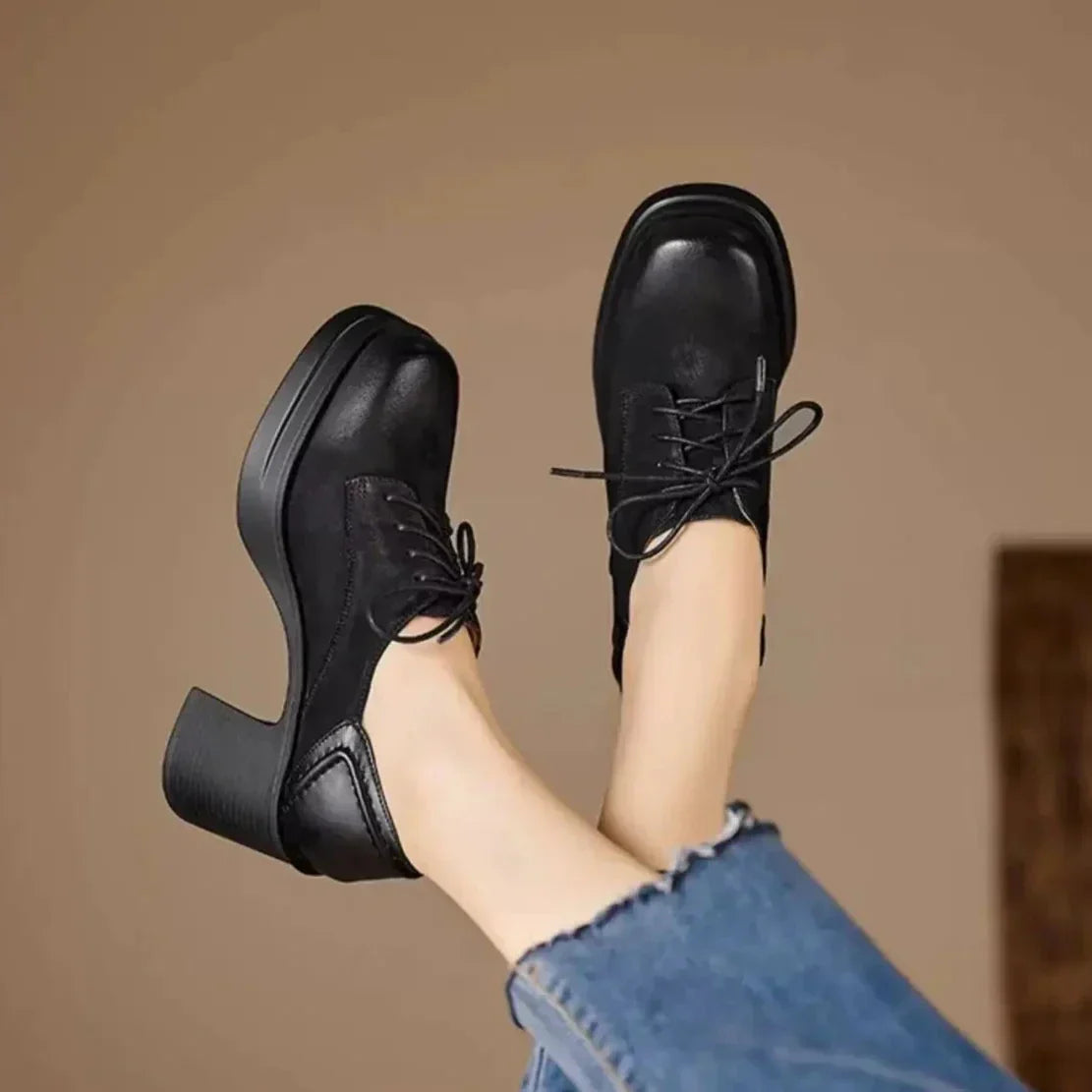 Cleo Classic Stylish Lace-Up Heels