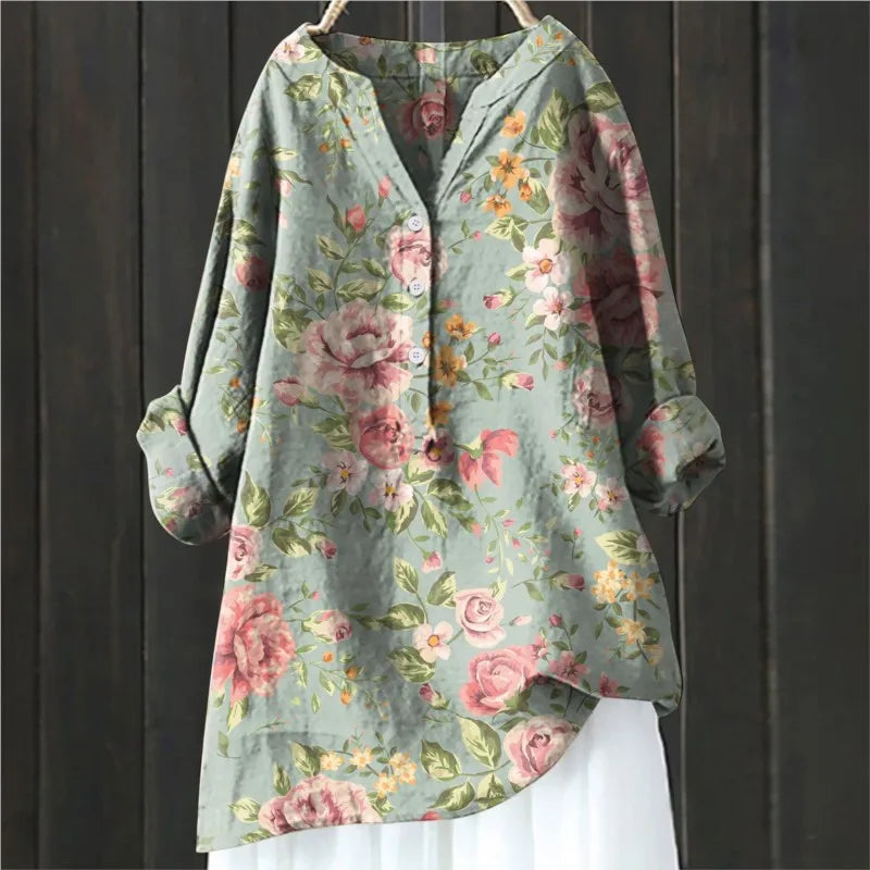 Iverly Casual Floral Blouse