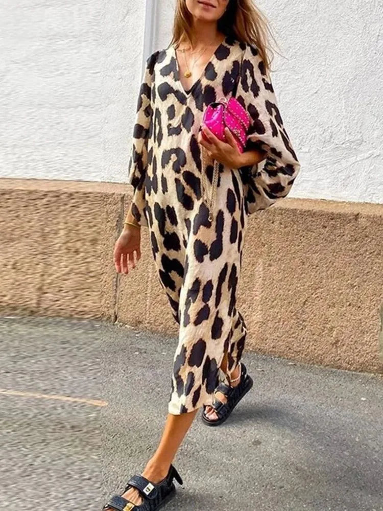 Milya Leopard Print Dress