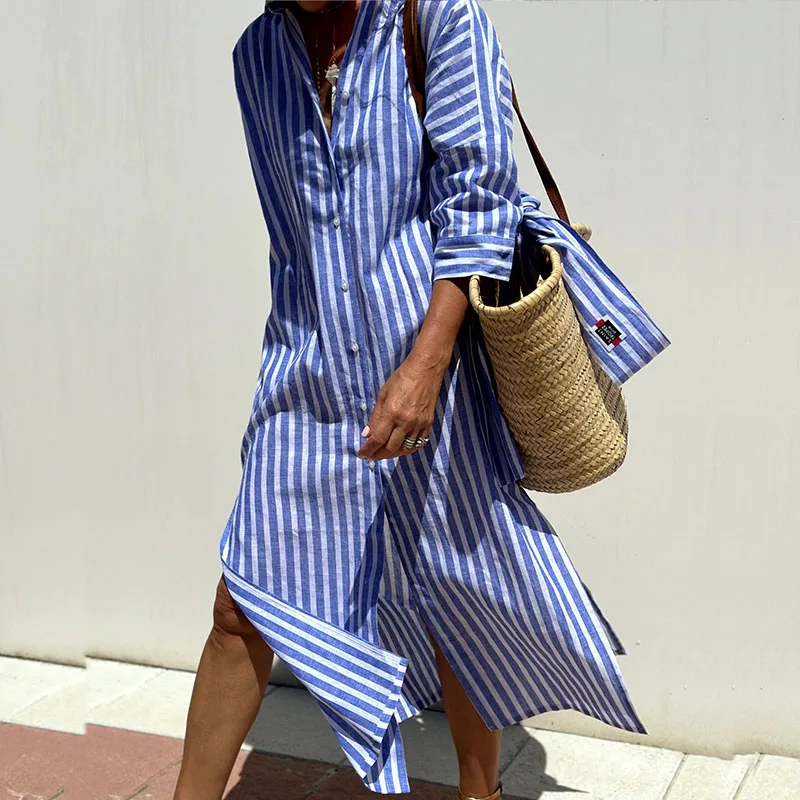 Elfrida Stylish Striped Dress