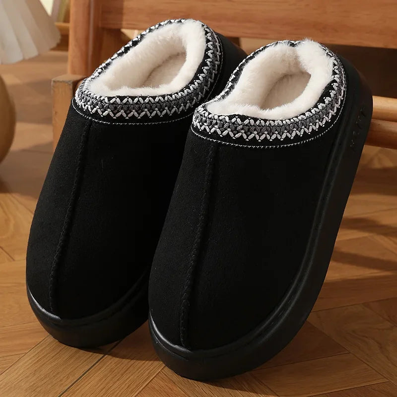Layla Fluffy Platform Slippers
