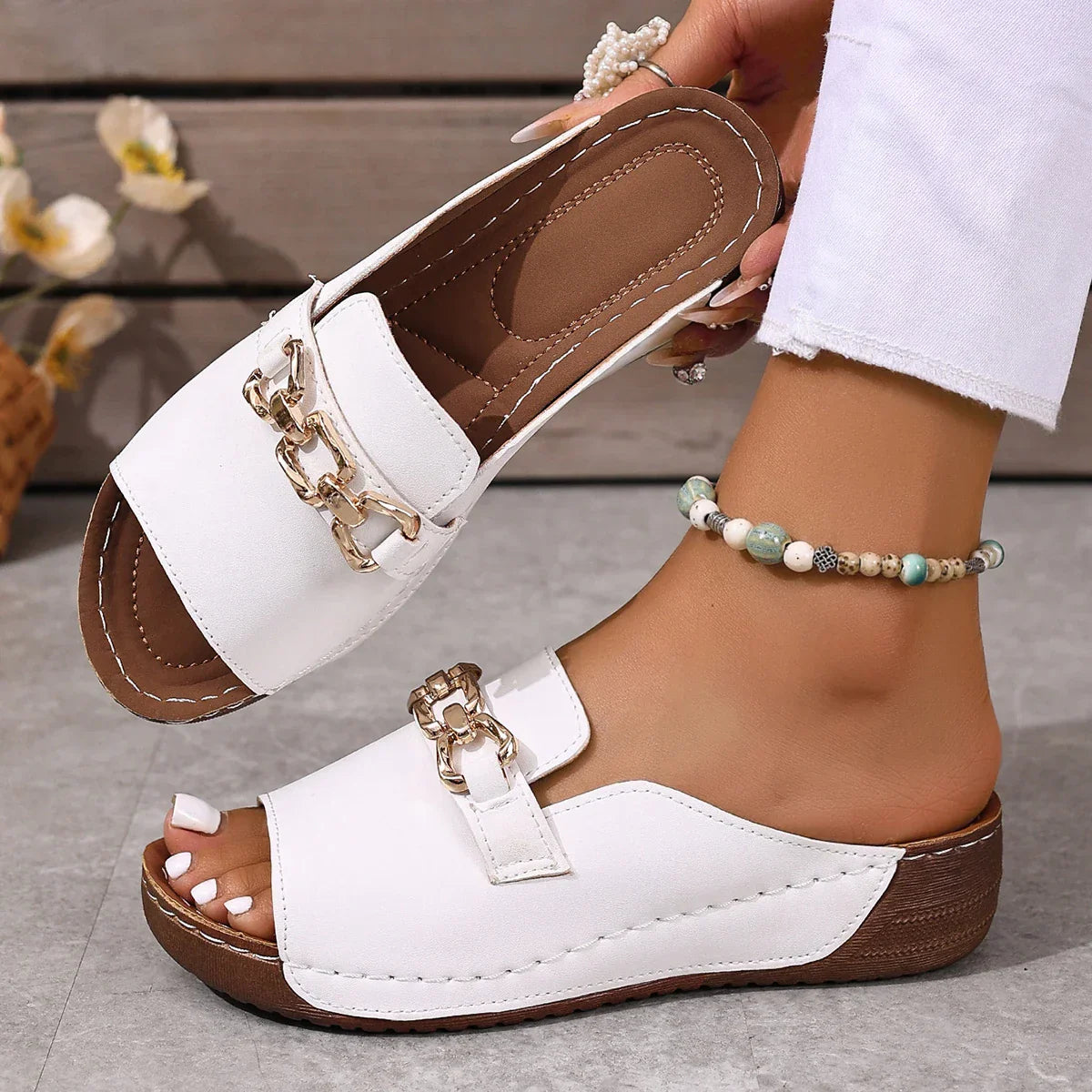 Kiara Orthopaedic Wedge Heel Sandals — view 3