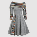 Molly Long-Sleeve Off-Shoulder Dress