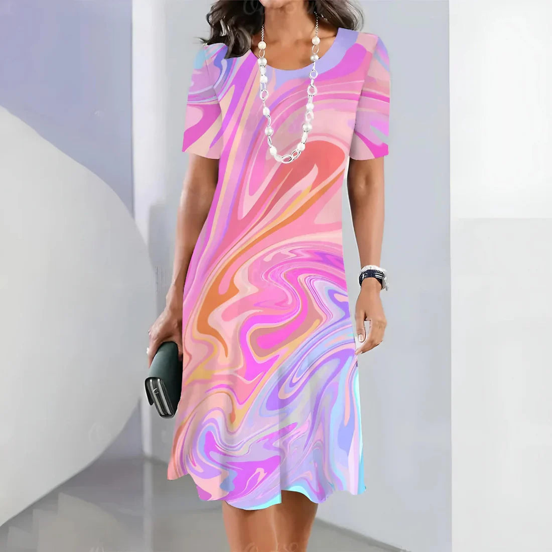 Sheila - Stylish Dress with Elegant Colour Patterns