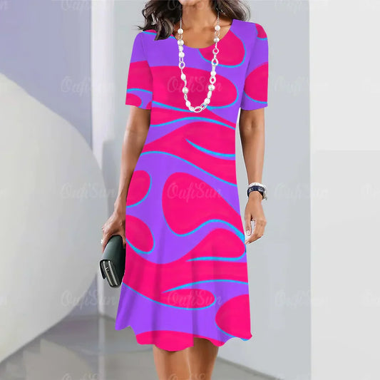 Sheila - Stylish Dress with Elegant Colour Patterns