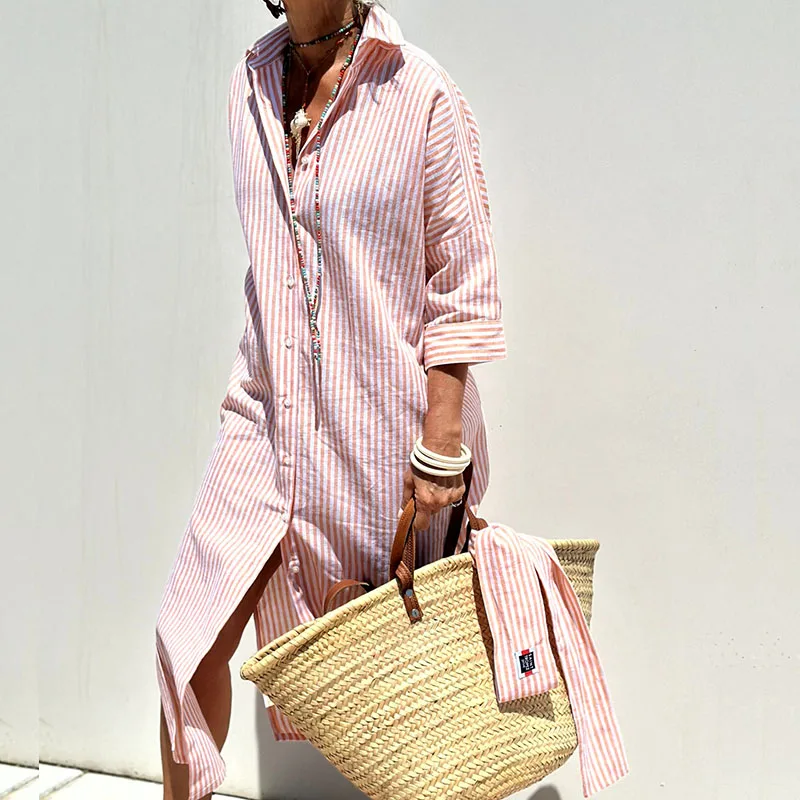 Elfrida Stylish Striped Dress
