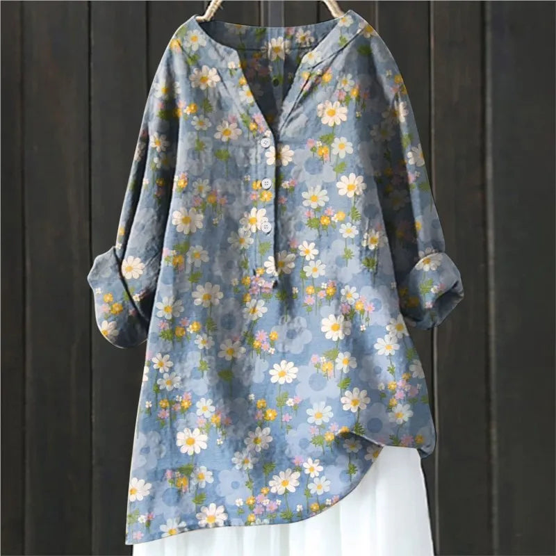 Iverly Casual Floral Blouse