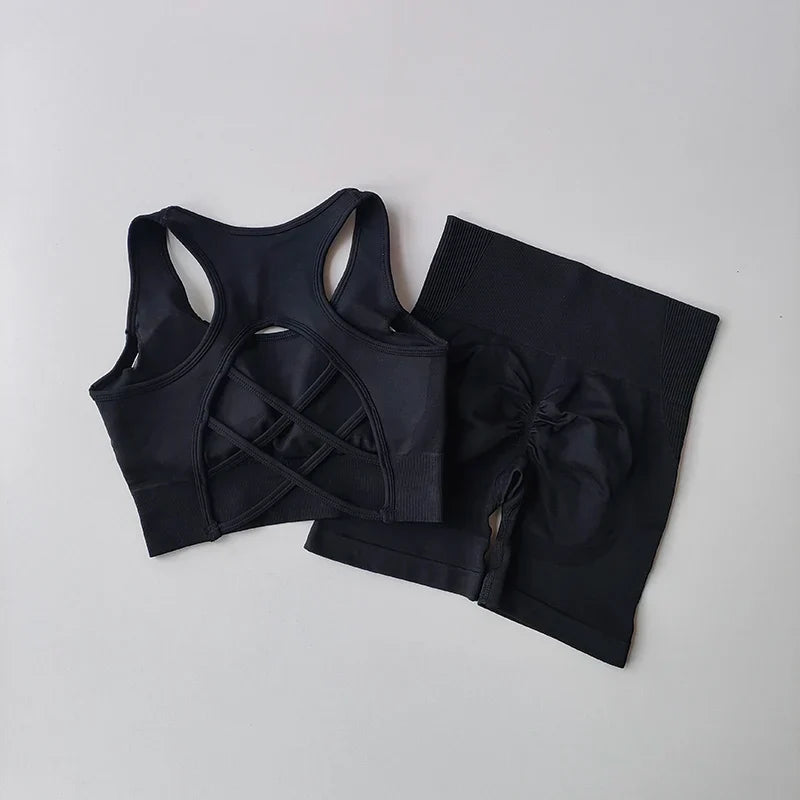 Adele Sport Set - 2 PCS Women Seamless Yoga Set