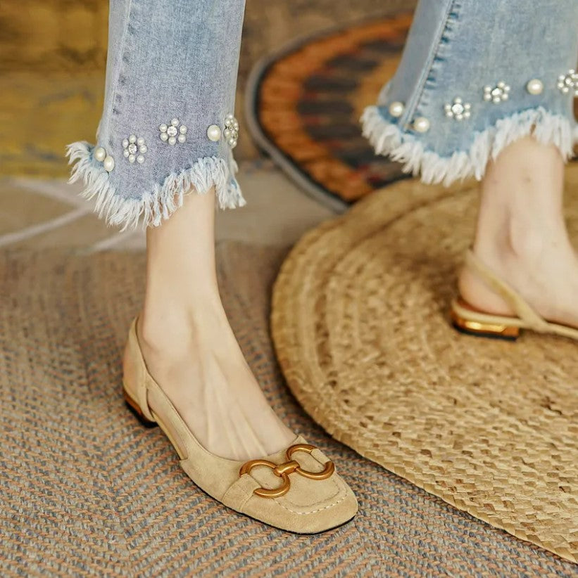 Brenna Orthopaedic Leather Buckle Sandals