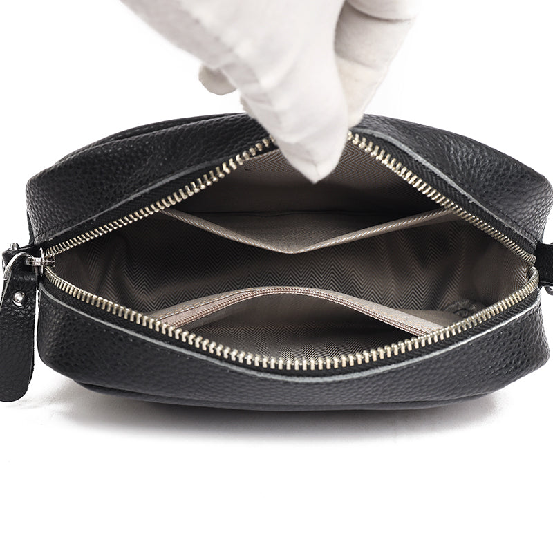 Nadia - Leather shoulder bag for women 1+1 FREE
