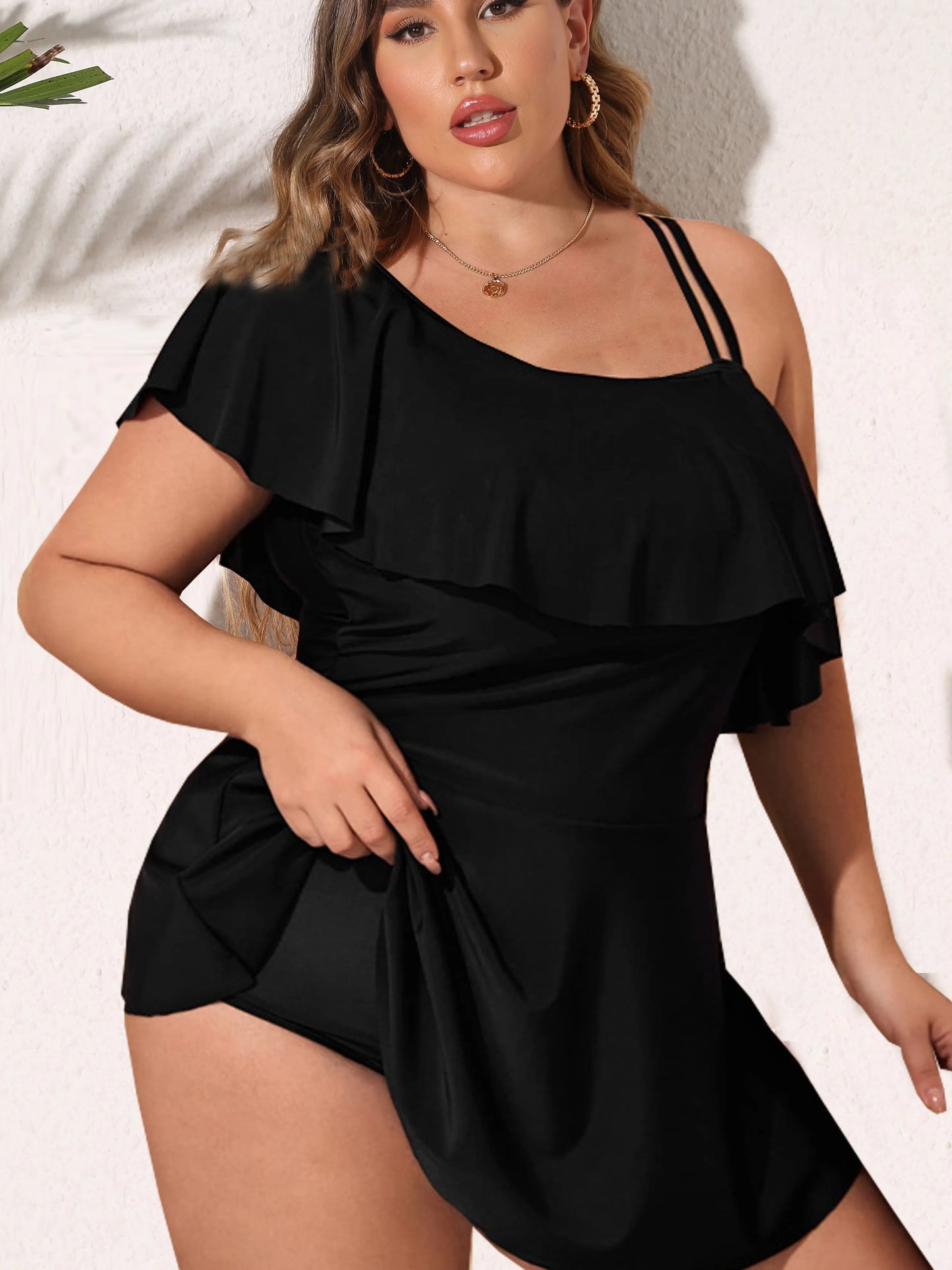 Docia Ruffle Plus-Size Bikini