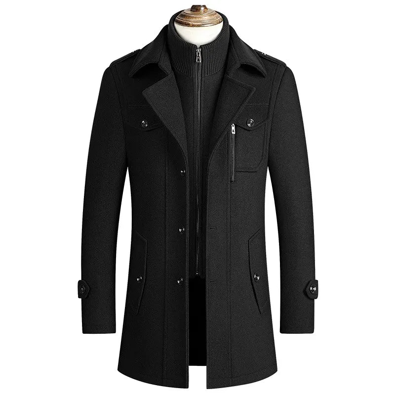 Juliano Luxury Virgin Wool Overcoat