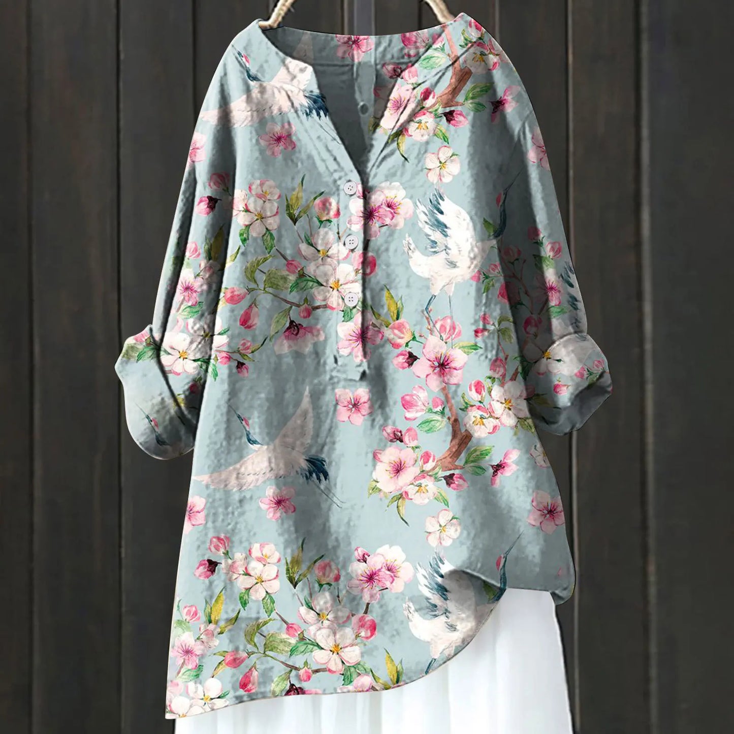 Iverly Casual Floral Blouse