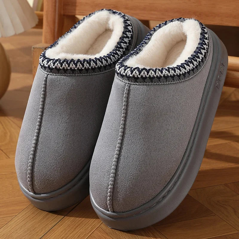 Layla Fluffy Platform Slippers