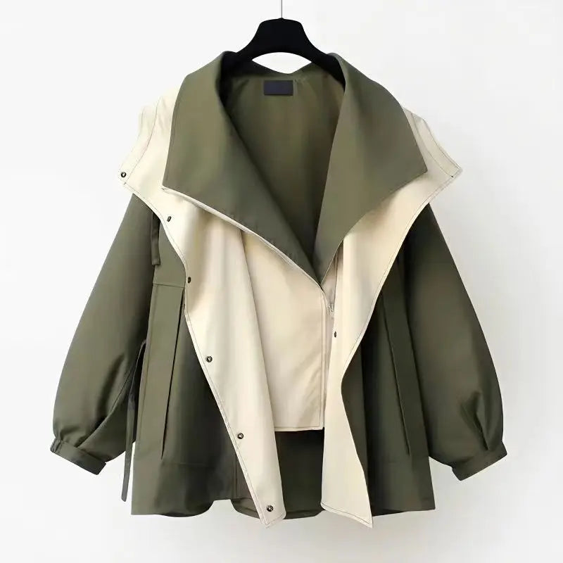 Xiandra Trendy Hooded Windbreaker Coat