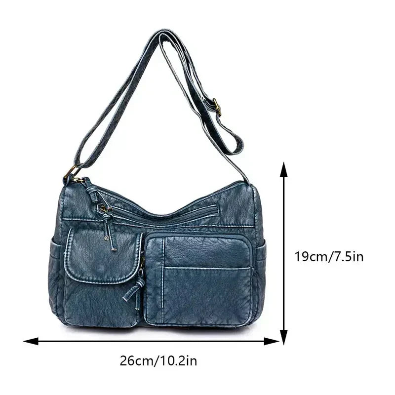 Sharon Old-School Leather Bag