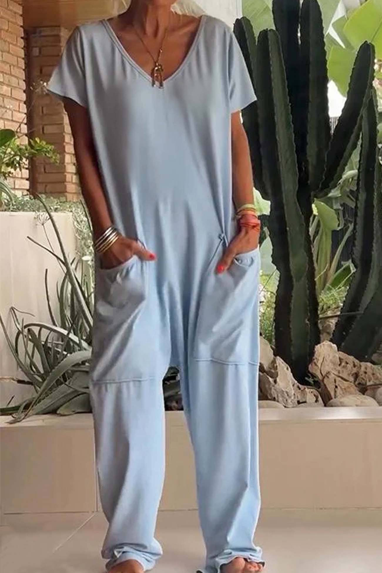 Sapphira Relaxed Style Jumpsuit