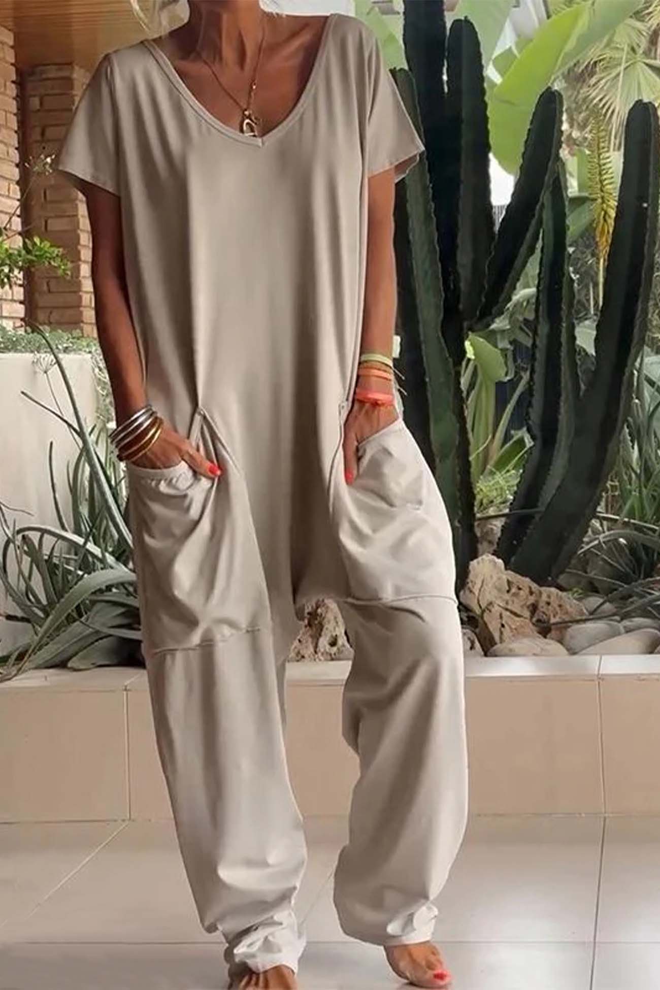 Sapphira Relaxed Style Jumpsuit