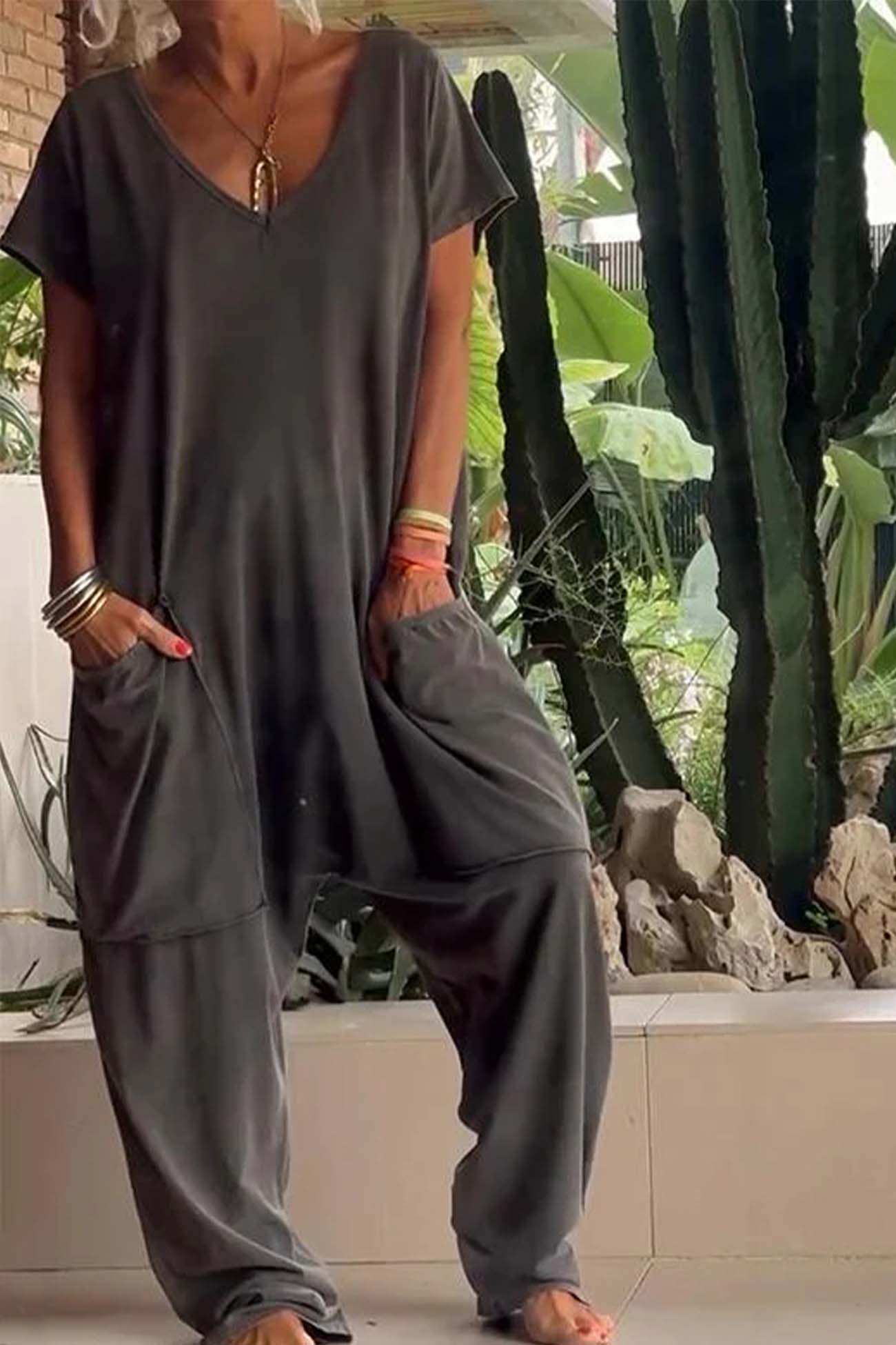 Sapphira Relaxed Style Jumpsuit