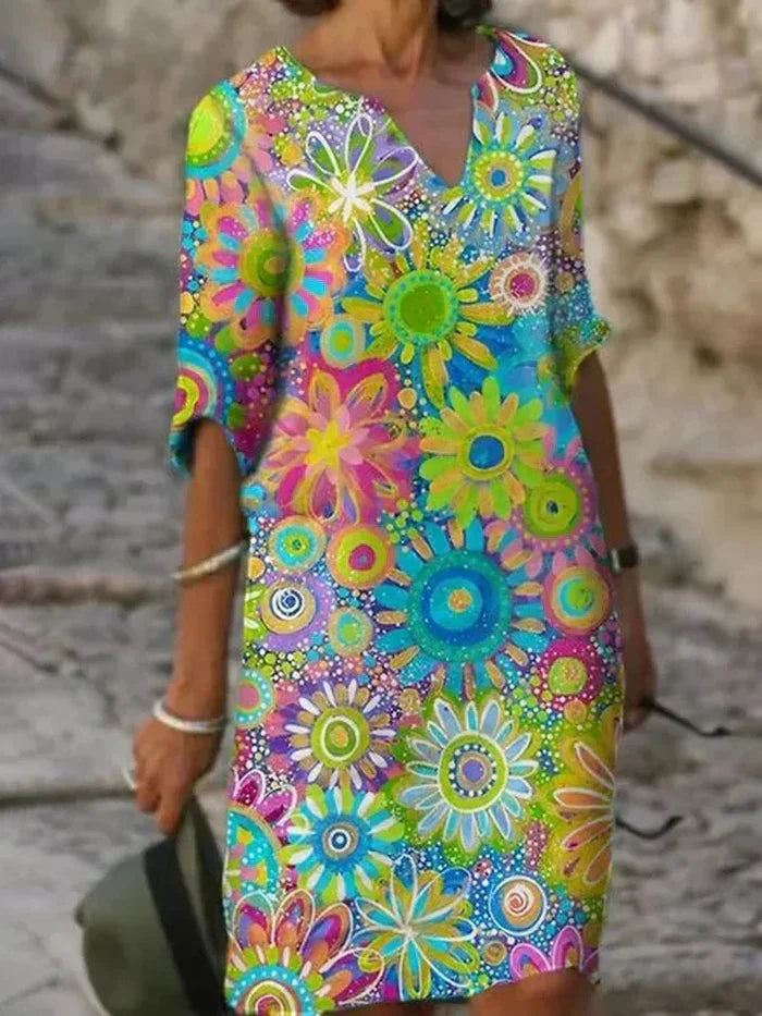 Kenzie Colorful Floral Dress