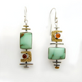 Trexie Vintage Green Old Stone Earrings