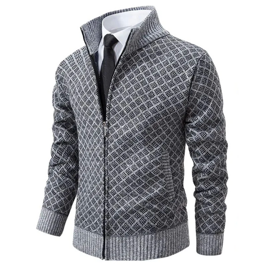 Sebastian- Knitted Jacquard Sweater